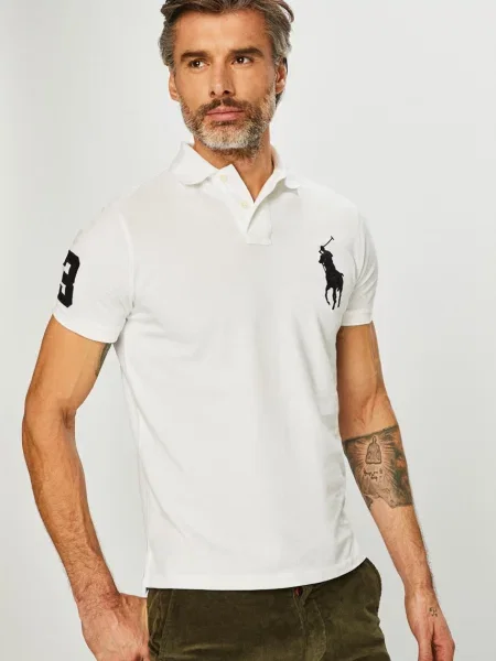 Polo Ralph Lauren Тениска с яка бяло