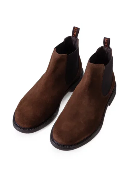 Botine chelsea Calce din piele de căprioară maro