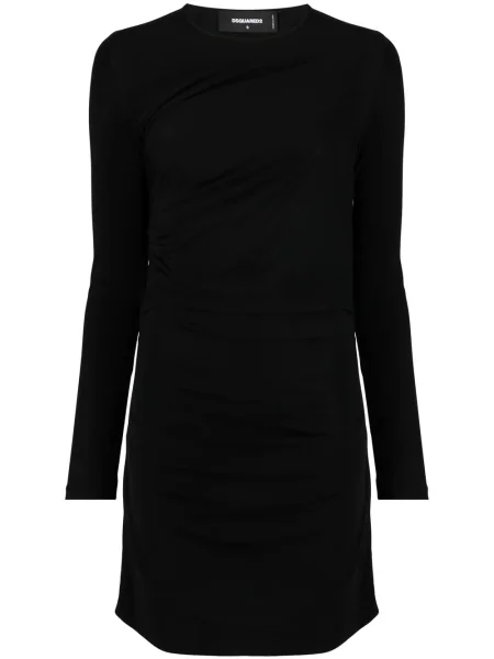 Rochie maxi Dsquared2 lungă de costum negru