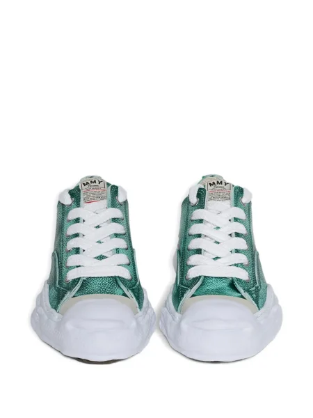 Sneakerși Maison Mihara Yasuhiro din piele verde