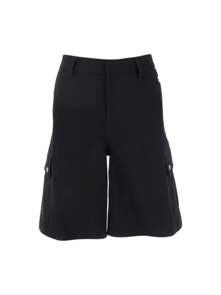 Szorty cargo Off-white z paskiem białe