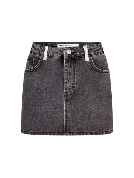 Джинсова спідниця FASHIONISTA темно-сірий сіра