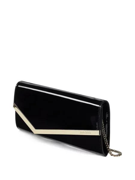 Geantă plic Jimmy Choo din piele negru