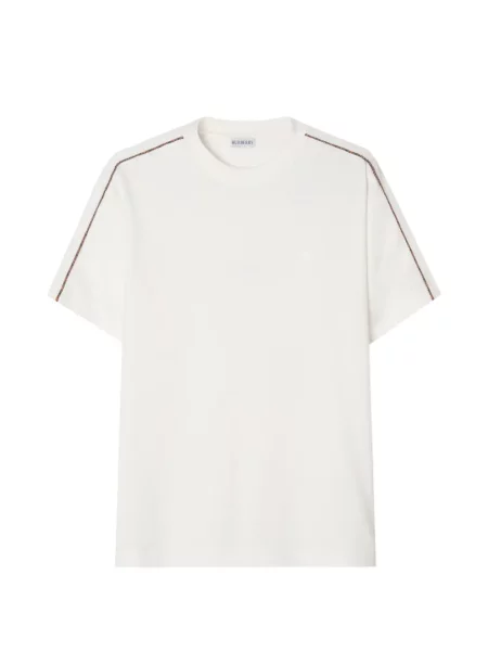 Tricou Burberry în carouri alb