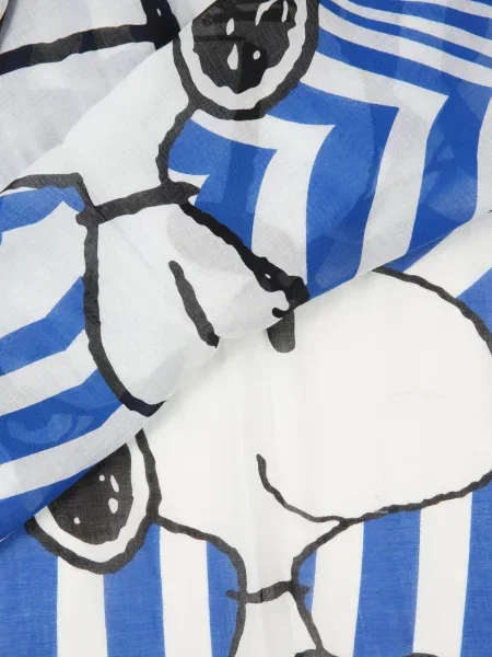 CODELLO Fular Snoopy albastru / negru alb