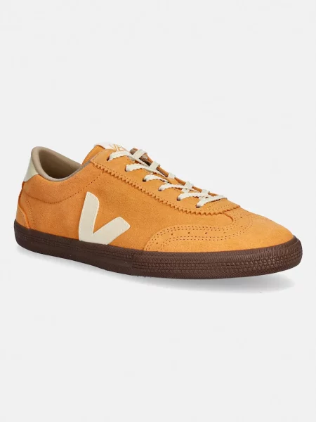 Veja sneakers din piele întoarsă VOLLEY SUEDE portocaliu
