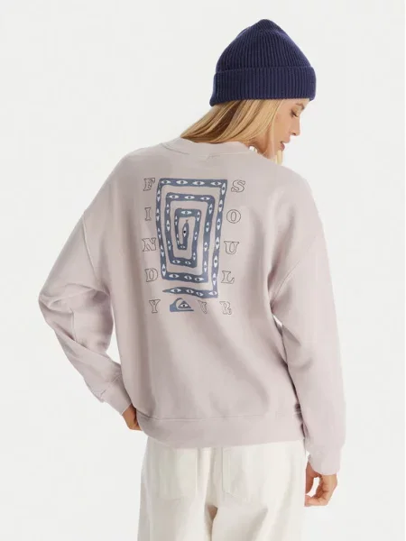 Quiksilver Світшот Oversize фіолетовий