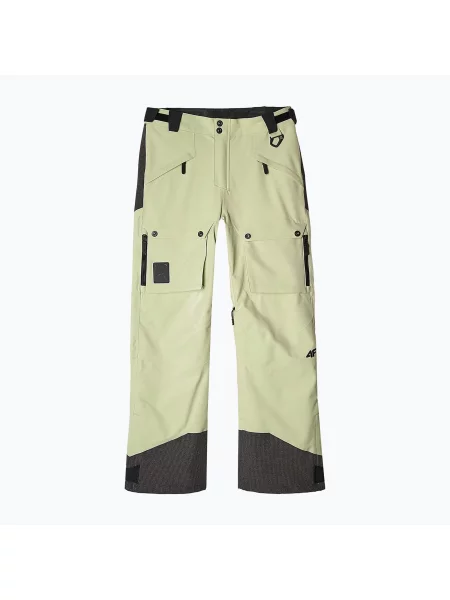 Pantaloni de snowboard pentru femei 4F FNK olive