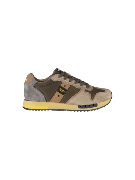 Sneakersy Blauer skórzane zielone
