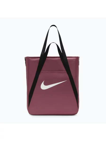 Geantă pentru femei Nike Gym Tote 28 l pink smoke/black/white alb