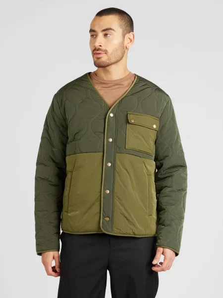 TOPMAN Átmeneti dzseki khaki / olíva