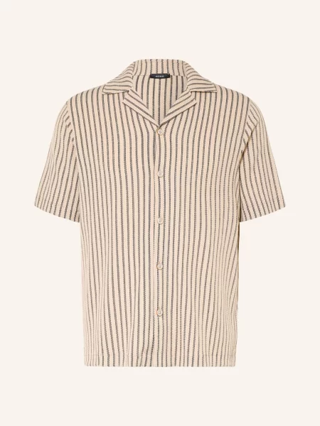 Reiss Letní Košile Griff Comfort Fit / šedá béžová