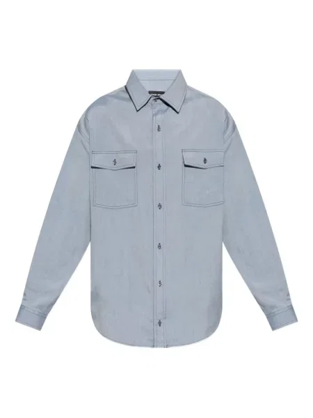 Svilena košulja Giorgio Armani plava