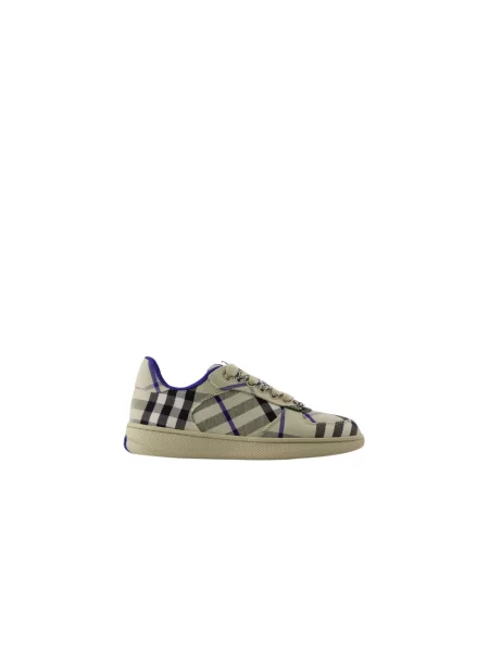 Sneakersy Burberry w kratę z nadrukiem