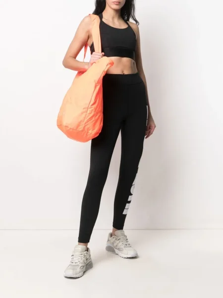 Leggings Nike din piele cu talie înaltă negru