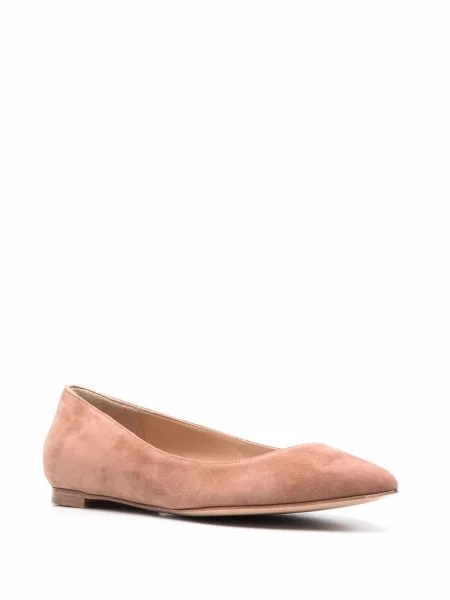 Balerini Gianvito Rossi din piele de căprioară