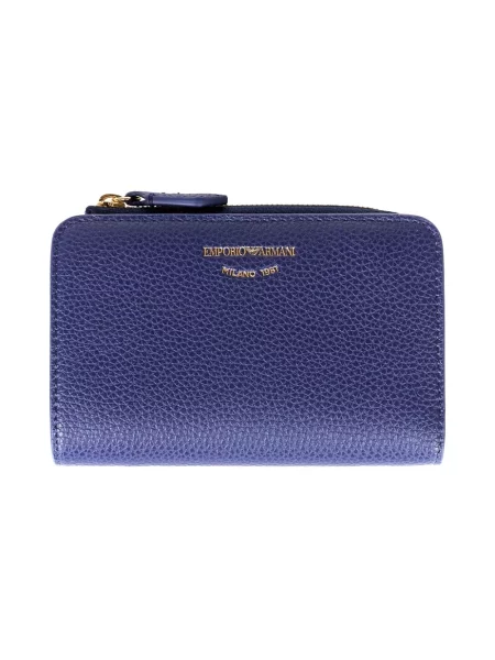 Portfel Emporio Armani niebieski