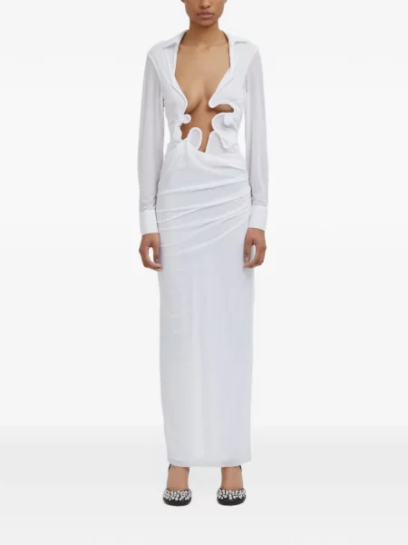 Rochie maxi Christopher Esber alb