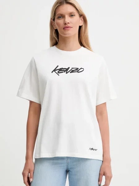 Тениска Kenzo Kenzo x Futura дамска бяло