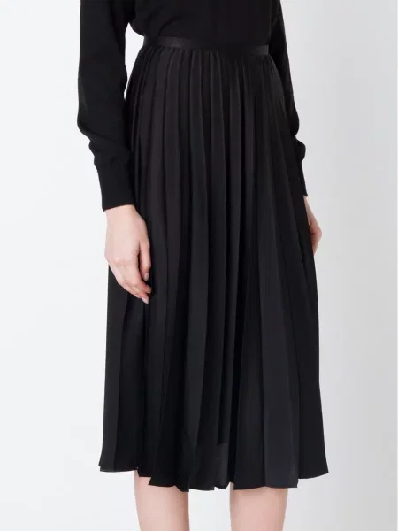 Fusta plisata Noir Kei Ninomiya plisată negru