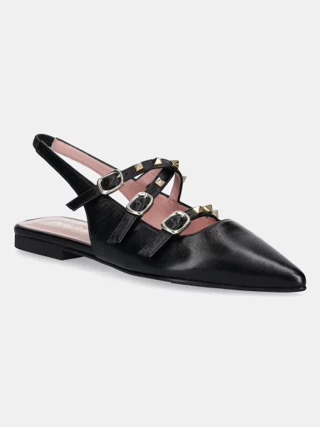 Pretty Ballerinas balerini de piele Yvette cu deschis negru