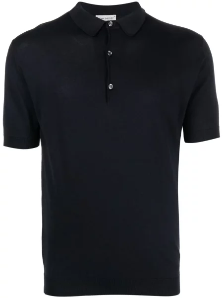 Pletena polo majica John Smedley plava