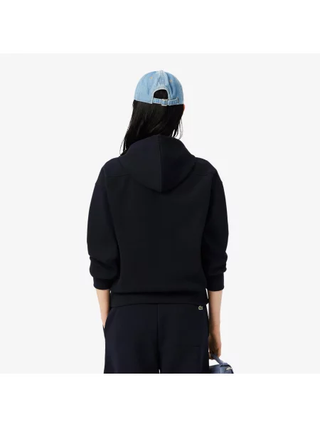 Lacoste Bluza Z Kapturem Z Piki Na granatowa
