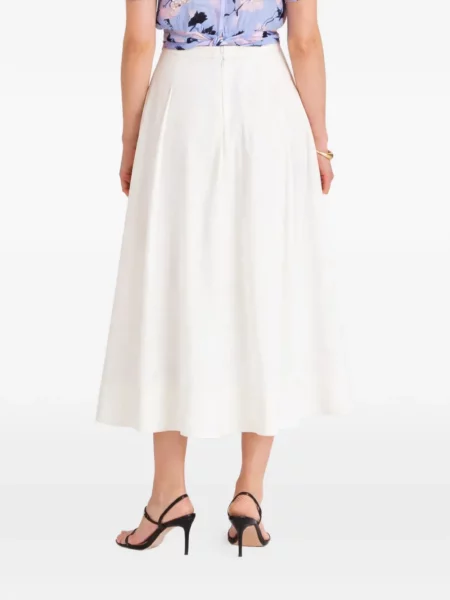 Fusta plisata Temperley London alb