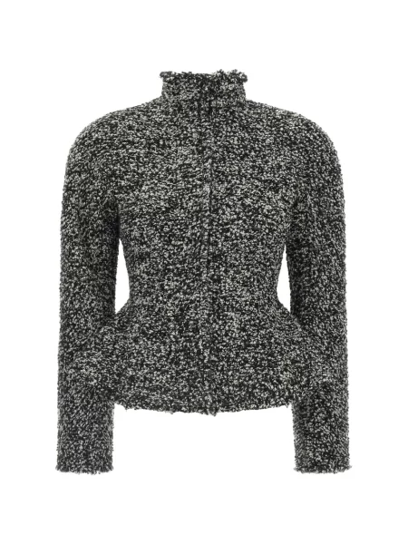 Bouclé geacă Alberta Ferretti negru