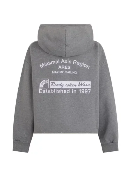 Hoodie Mm6 Maison Margiela με σχέδιο γκρι