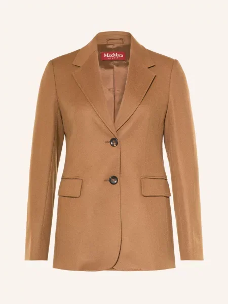 Max Mara Studio Blejzr Volpino světle hnědá