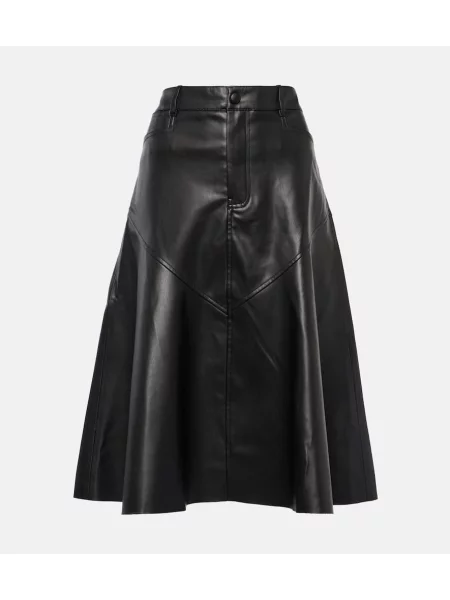 Fustă din piele Proenza Schouler până la genunchi alb