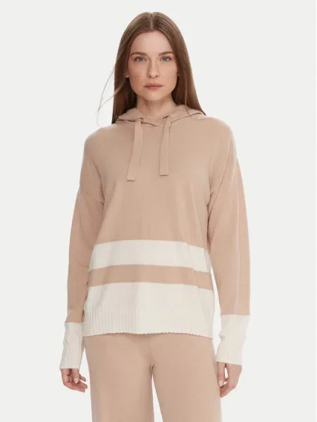 United Colors Of Benetton Πουλόβερ Boxy Fit μπεζ