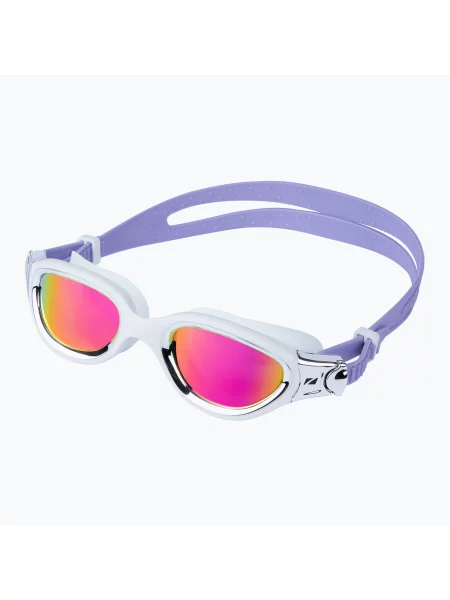 Okulary do pływania Venator-X white/silver/lilac/polarised revo purple białe
