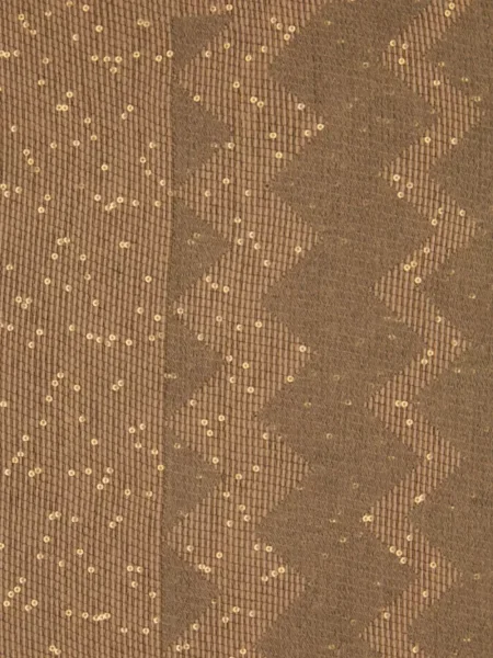 Fular Missoni cu paiete tricotate maro