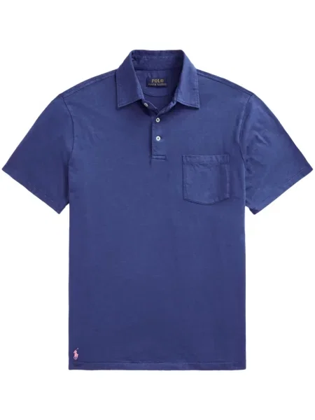 Φλοράλ παντελόνι Polo Ralph Lauren με κέντημα με λαιμόκοψη v μπλε