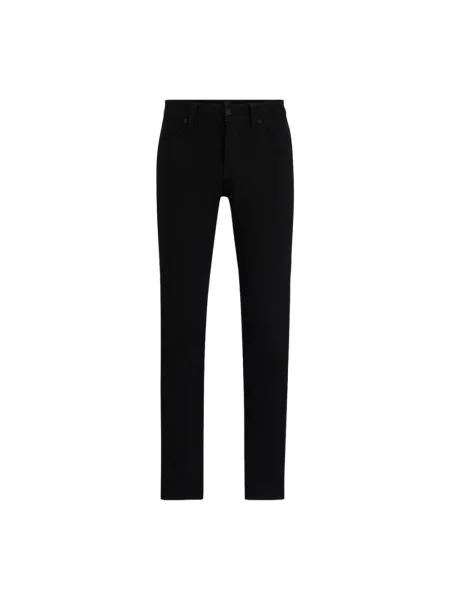 Jeansy Hugo z dżerseju czarne