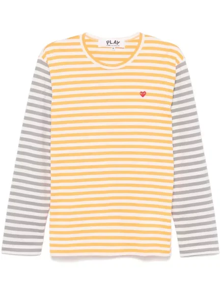 Koszulka Comme Des Garcons Play pomarańczowa