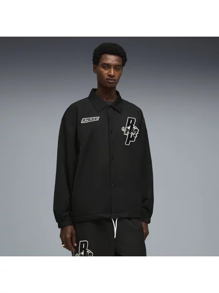 Kurtka PUMA × REPRESENT Coaches Odzież S czarny