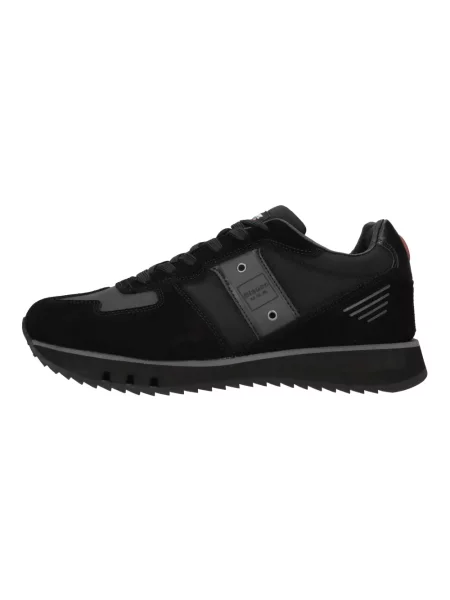 Sneakersy Blauer skórzane czarne