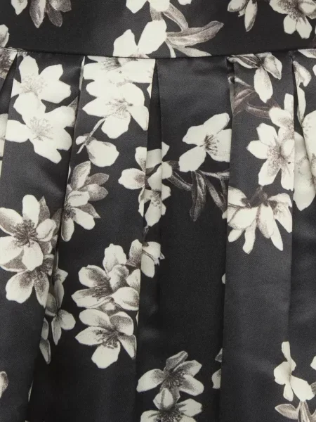 Fusta mini Alice + Olivia cu model floral cu imagine negru
