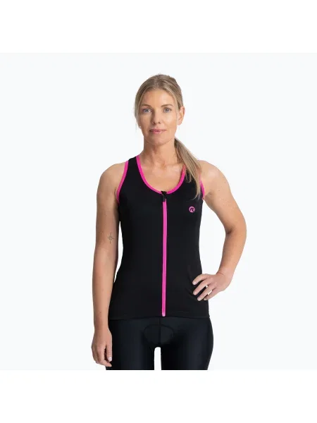 Tricou de ciclism pentru femei Rogelli Abbey Tank Top W / roz negru