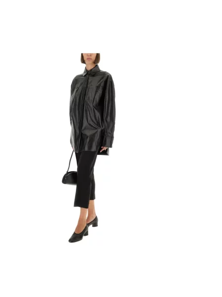Kurtka skórzana Sportmax czarna