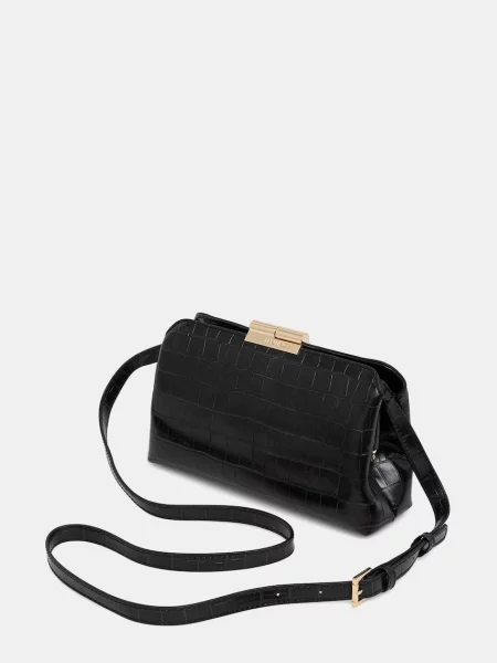 Valentino Bags torebka crossbody z imitacji skóry GLACE czarna