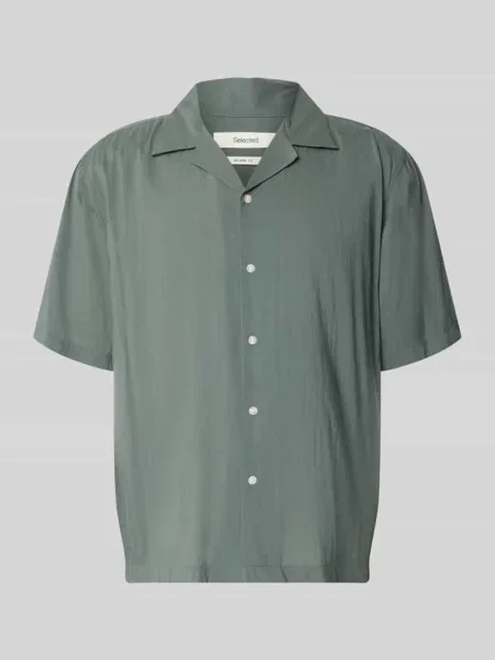 Koszula casualowa o kroju relaxed fit z mieszanki bawełny model RELAXAIR' Selected Homme