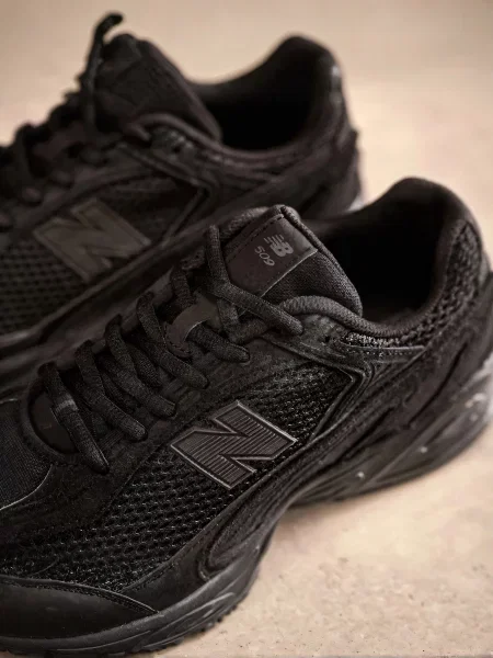 Жіночі Кросівки повсякденні New Balance мікрофібра/сітка чорний