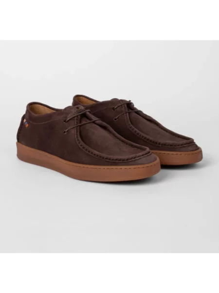Półbuty Paul Smith zamszowe brązowe