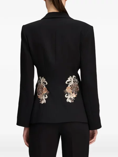 Sacou Cinq A Sept cu model floral negru