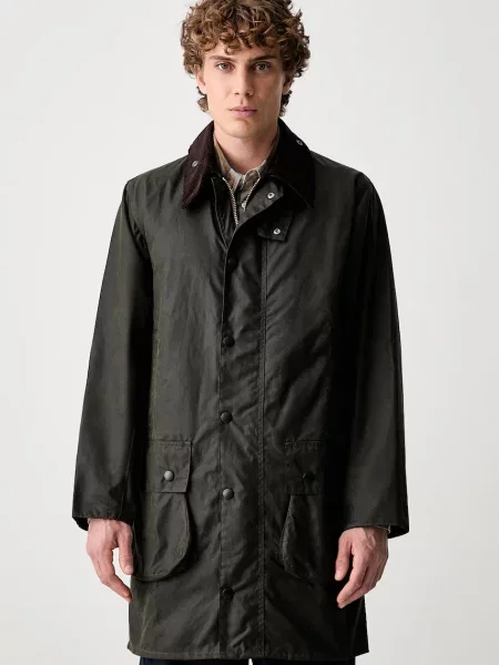 Barbour jachetă lungă bărbătească din verde