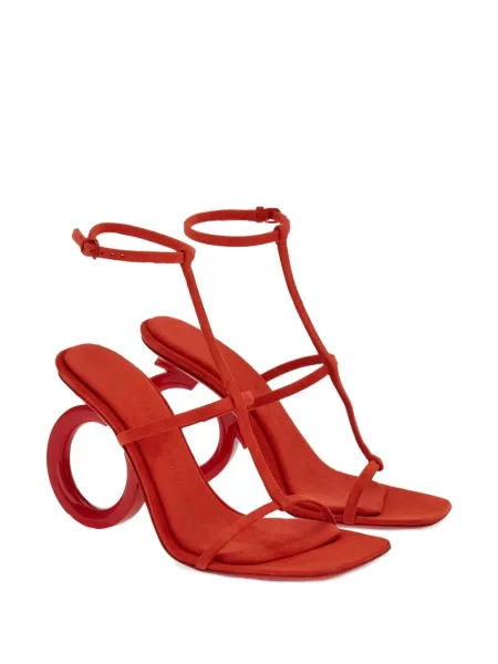 Σανδάλια Ferragamo σουέντ κόκκινο